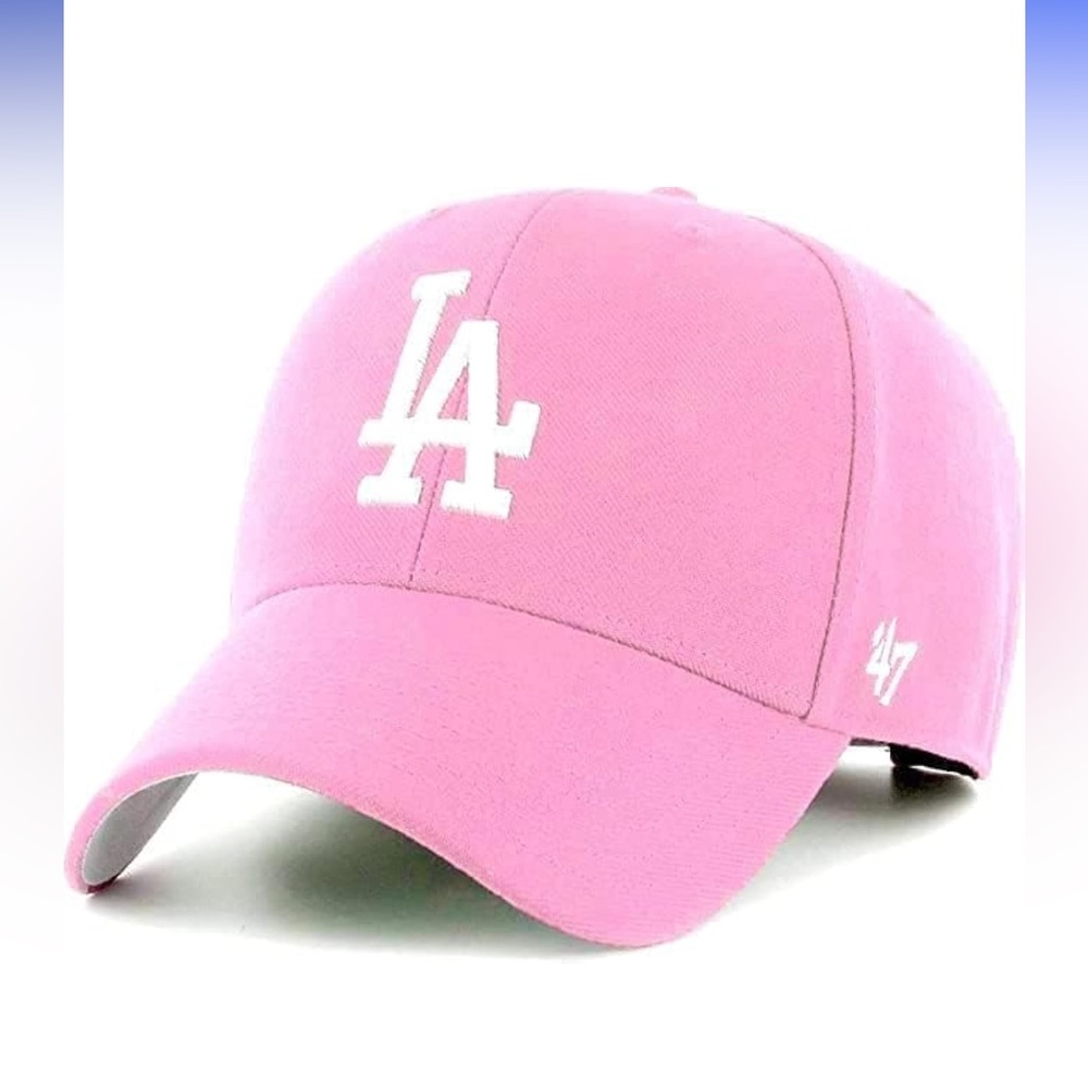‘47 Los Angeles Dodgers Hat | Adjustable |Structured Fit | Pink | One Size